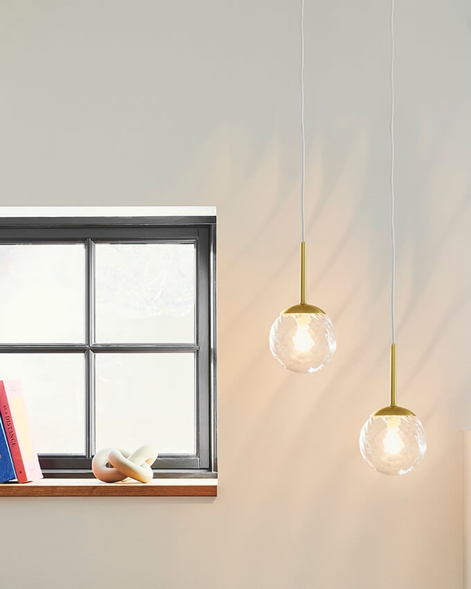 Chisell 15 hanglamp, messing